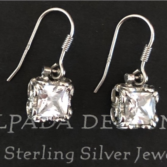 Silpada Sterling Silver CZ “Uptown” Earrings - Picture 4 of 11